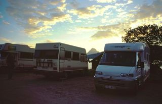 Nesna Camping am Ende des Ranafjords
